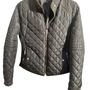 Love Tree Black Quilted Women's Jacket - Medium